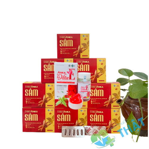 Alternative view of DAIBO ANKA Sâm hỗ trợ tăng cường sức khỏe, giảm mệt mỏi hộp 12 vỉ x 5 viên