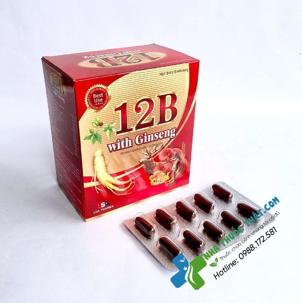 12B With Ginseng Hộp 100 Viên - Bổ Sung Vitamin Khoáng Chất Hiệu Quả