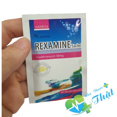 Rexamine Hộp 16 Gói - Điều Trị Do Nhiễm Khuẩn Tai Mũi Họng
