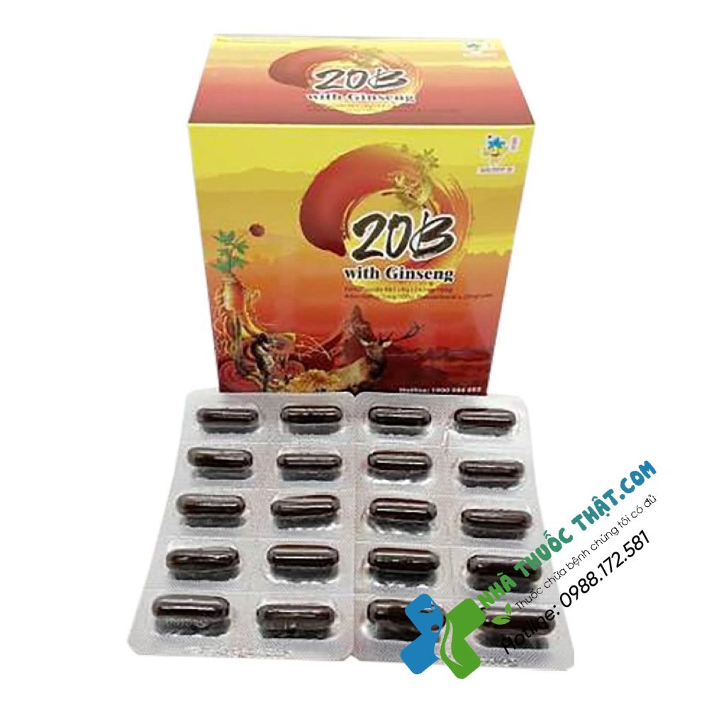 20B With Ginseng Hộp 100 Viên - Bổ Sung Vitamin Cho Cơ Thể