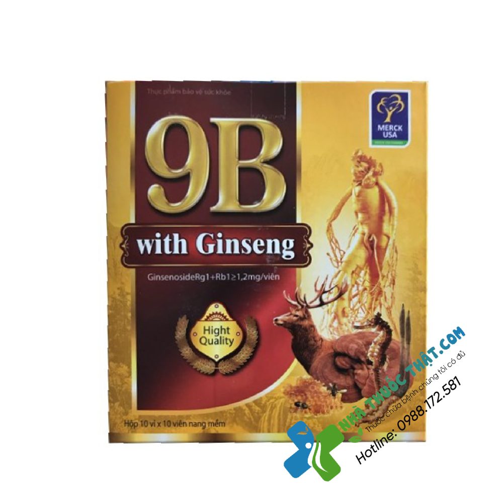 9B With Ginseng Hộp 100 Viên - Viên Uống Bổ Sung Vitamin