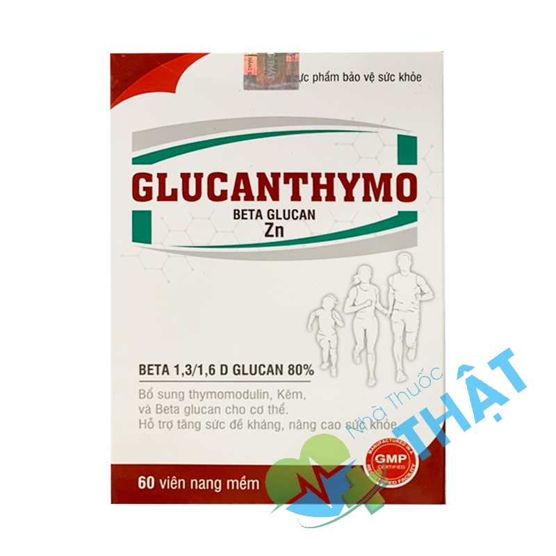 Glucanthymo Hộp 60 Viên - Tăng Cường Sức Đề Kháng