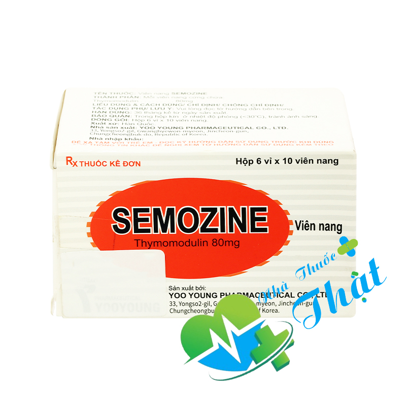 Semozine Hộp 60 Viên - Điều Trị Nhiễm Khuẩn Hô Hấp