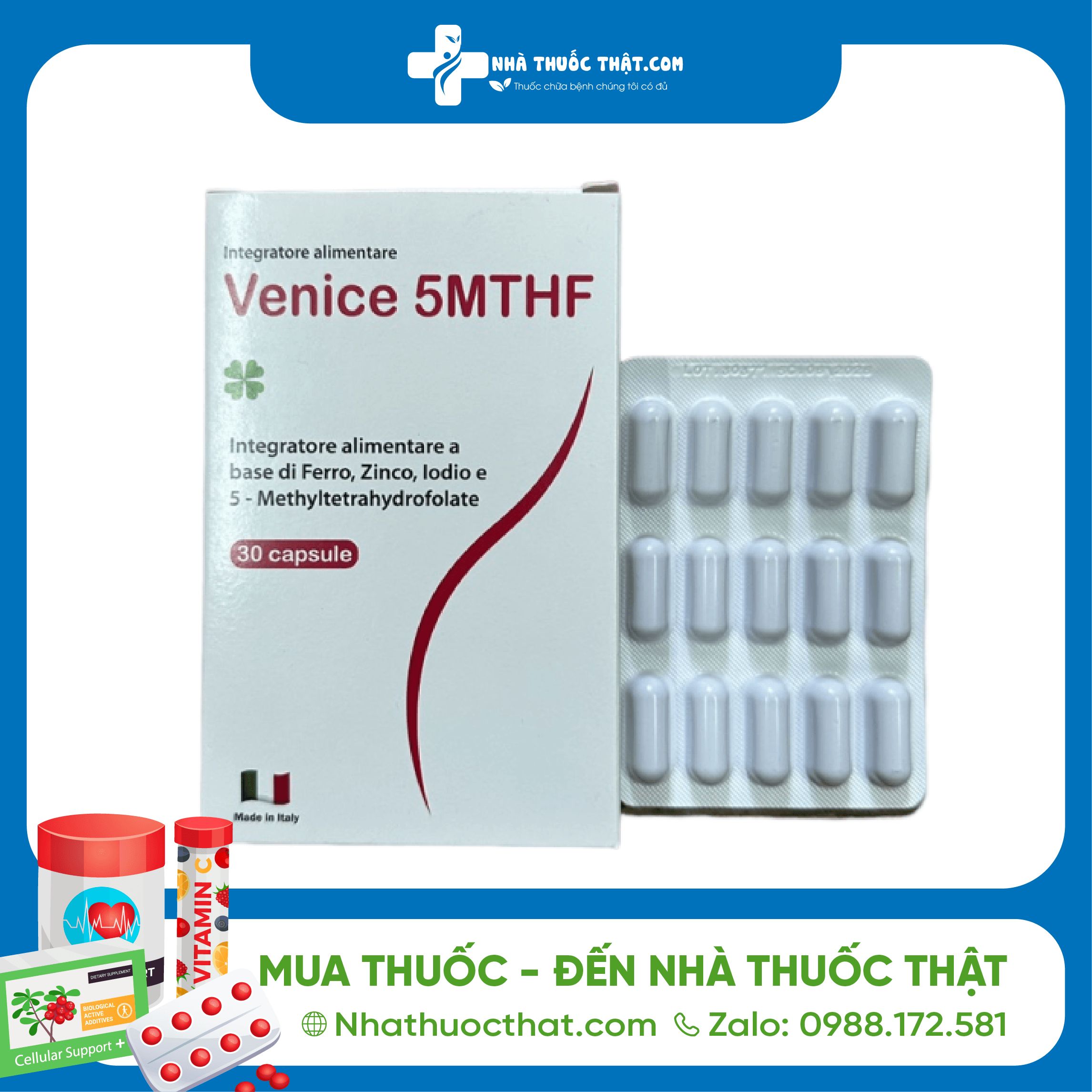 Venice 5mthf Hộp 30 Viên - Điều Trị Vô Sinh Hiệu Quả